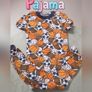 *0943 used once ball 2pc pajama set Boys 3T